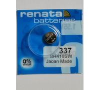 Renata / Swatch GroupPilas botón óxido de Plata SRÓxido de plata1,55V8mAhCompatible con: 280-75 ; 337 ; 623 ; D337 ; GP337 ; SB-A5 ; SR416 ; SR416SW ; V337