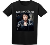 Renato Zero Presente Casual Round Neck T Shirt Black M