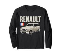 Renault 4 Francés Vintage Clásico Coche Retro Manga Larga