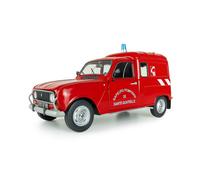 Renault 421186651 R4 Feuerwehr 1976 Rojo Coche Modelo 1:18 Solido Die-Cast