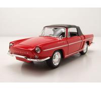 Renault Caravelle Cabrio Tapa Suave Cerrado 1959 Coche a Escala Rojo 1:24 Welly