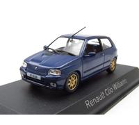 Renault Clio Williams 1996 Coche a Escala Azul Metálico 1:43 Norev