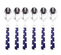 Renberg 60662 Set de 6 Cucharas de Acero Inoxidable, Azul
