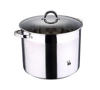 RENBERG Alexander, Olla de Cocina, Alta de 30 x 28 cm y 20 Litros con Tapa de Cristal, Acero Inoxidable, Fondo Encapsulado de 5 Capas, Diámetro 30 cm - 20 L