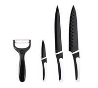Renberg - Set 4 Cuchillos Acero Inoxidable Negro