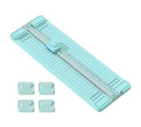Renchey Cortador De Papel Manual Con Deslizador | Cortapapeles Recto - 4 herramientas en 1 Corta Trituradora de Precisión Bidireccional Ergonómico para Negocio Hogar Oficina Tarjetas Diario