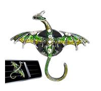 Renchey Difusor de aromaterapia para coche Dragon,Clip de aromaterapia para coche Dragon,Difusor de aromaterapia con ventilación automática - Aleación deslumbrante del color pequeño difusor de la