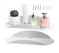 Renchey Estante De Acrílico | 2 Piezas Soporte para Macetas de Pared | Estante Flotante para Manualidades,para Fotos Arte Trofeos Infantil Cocina Baño Salón Cuadro Juguete Maquillaje Planta