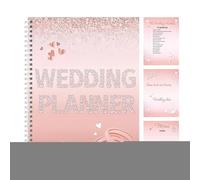 Renchey Libro de Planificador de Bodas,Planificadores y Organizadores de Bodas para Novias | Cuaderno Estético de Recuerdo con Agenda y Cuenta Atrás para el Compromiso para Novias Parejas e Invitados