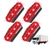 Renchey Luces Estroboscópicas Solares | Luz De Seguridad Intermitente Led Con Energía Solar - 4 Piezas Ensamblajes de Alarma para Automóviles de Alto Brillo para Seguridad en Señales Viales,