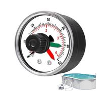 Renchey Manómetro Para Filtro De Piscina - Manómetro Para Bomba De Piscina,Probador Impermeable Preciso de 4.14 Bar para Medición de Agua, Acuario, Refrigerante, Spa y Monitoreo de Aceite