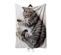 Renchey Mantas para Sofá - Mantas de Sofá con Gatos para Cama,Accesorios Cálidos para Cama Y Decoración De Habitación para Camping Viaje Invierno para Amantes De Los Gatos