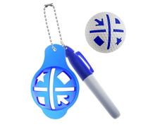 Renchey Marcadores de Bolas de Golf - Plantilla de Alineación de Precisión,Herramienta para Marcar e Identificar Bolas de Golf | para Golfistas Hombres y Mujeres, Práctica, Putting Green, Día del