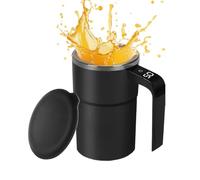 Renchey Taza Autoagitadora para Café | Termo de Café Inteligente Recargable con Indicador de Temperatura Portátil - Mezclador de Bebidas para Hogar y Oficina | para Bebidas Lácteas, Té
