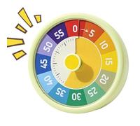 Renchey Temporizador Visual,Temporizador Infantil Arcoíris - Reloj Programador Alarma Digital Cuenta Regresiva Pantalla 60 Minutos para Ejercicios, Educación En Casa Y Gimnasio