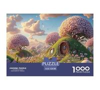 Rendering Blender Spring Flowers 1000 Piezas Cartón Rompecabezas Storybook Cottage Liberador De Estrés Juego Familiar Puzzle para Niños Pequeños 52x38cm/1000pcs