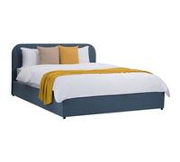 Rendez-Vous Déco Cama doble con box 140x190 cm en tejido azul - Tilly