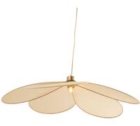 Rendez-Vous Déco Lámpara de techo de tela beige y metal dorado d75 cm