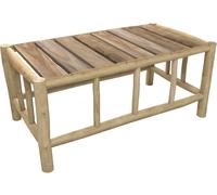 Rendez-Vous Déco Mesa de centro rectangular de teca para jardín