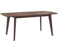 Rendez-Vous Déco Mesa de comedor extensible de madera oscura, 6-8 personas