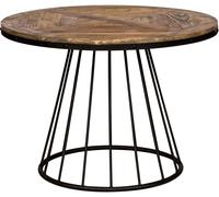 Rendez-Vous Déco Mesa de comedor redonda de madera de cedro, 5 personas