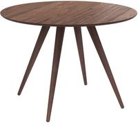 Rendez-Vous Déco Mesa de comedor redonda de madera oscura, 4 personas