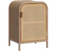 Rendez-Vous Déco Mesilla de noche de pino macizo y teca, 1 puerta y estante