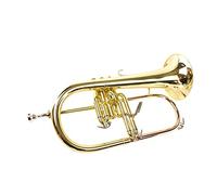 Rendimiento Profesional Del Instrumento De Trompeta De Tres Llaves En B Plana (Color : Gold)
