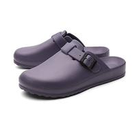 RenDiuJups Sandalias Quirúrgicas Profesionales Zapatillas Médicas Antideslizantes para Médicos/Enfermeras, Calzado Quirófano Impermeable, Unisex - Higiénicas y Ligeras(Purple,38 EU)