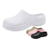 RenDiuJups Zapatos de Chef Antideslizantes Hombre y Mujer - Zuecos Profesionales para Cocina, Transpirables y Seguros, Ideales para Restaurantes y Hostelería(White,41-42)