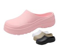RenDiuJups Zapatos de Chef Antideslizantes Hombre y Mujer - Zuecos Profesionales para Cocina, Transpirables y Seguros, Ideales para Restaurantes y Hostelería(Pink,39-40)