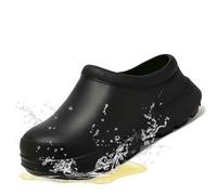 RenDiuJups Zapatos de chef for hombre y mujer, antideslizantes, resistentes al aceite, impermeables, for restaurantes y catering. Zapatos de seguridad cómodos.(Black,42/43)