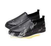 RenDiuJups Zapatos de Cocina Hombre Sin Cordones Antideslizantes, Ligeros y Cómodos para Chef - Zapatos de Trabajo Impermeables con Suela Blanda para Restaurantes(A,41 EU)