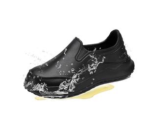 RenDiuJups Zapatos de Cocina Hombre Sin Cordones Antideslizantes, Ligeros y Cómodos para Chef - Zapatos de Trabajo Impermeables con Suela Blanda para Restaurantes(B,39 EU)