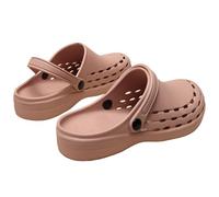 RenDiuJups Zapatos Médicos Antideslizantes para Enfermeras y Cirujanos Suela Gruesa 3cm Anti-Fatiga, Punta Protectora Antipunción, Clogs Transpirantes para Quirófano, Hospital y Uso Diario(F,EU39-40)