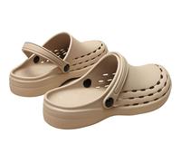 RenDiuJups Zapatos Médicos Antideslizantes para Enfermeras y Cirujanos Suela Gruesa 3cm Anti-Fatiga, Punta Protectora Antipunción, Clogs Transpirantes para Quirófano, Hospital y Uso Diario(C,EU43-44)