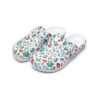 RenDiuJups Zapatos Médicos EVA Antideslizantes Zuecos Enfermeras Médicos, Calzado Quirúrgico Laboratorio, Zapatillas Trabajo Mujer, Cómodos e Impermeables para Hospital y Playa(Doctor,38 EU)