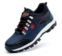 RenDiuJups Zapatos seguridad hombre, zapatos de trabajo hombre, botas de trabajo, calzado de seguridad for el trabajo for hombres, zapatillas de deporte de seguridad masculinas(Blue,EU42)