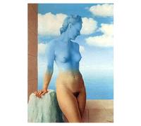 Rene Magritte《Magia negra》Cuadro en Lienzo Cuadros Decoracion Salon Impresión de Lienzo de Pared Arte Pintura para Decoración(Sin Marco,（60x84cm24x33inch