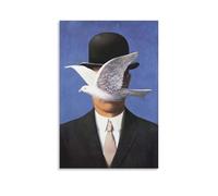 René Magritte - Póster impermeable para pared, impresión en casa, a prueba de humedad, fácil de instalar y resistente a la decoloración, estilo sin marco, 60 x 90 cm