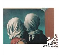 René Magritte Puzzle De Madera 1000 Piezas, Arte Rompecabezas Imposible, Puzzles Difíciles Y Desafiantes, Rompecabezas Pinturaarte De Calidad, para Amantes O Amigos Regalo