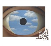 René Magritte Rompecabezas De Madera 3D 1000 Piezas, Imposible Puzzle Cuadros Famosos del Mundo, Rompecabezas Museo, 1000 Piece Jigsaw Puzzles para Adultos Y Adolescente, Decoración del Hogar