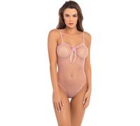 Rene Rofe Body transparente deshecho Rose O/S