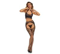 René Rofé Conjunto de Lencería Negro (Talla única)