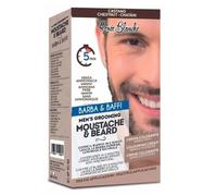 Renee Blanche Coloración para barba y bigote, tinte de color castaño 20 ml tubo colorante + 20 ml desarrollador + champú de 10 ml
