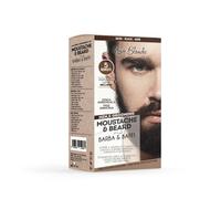 Renée Blanche - Tinte Bigote Y Barba Negro, Elimina Las Canas Para Una Apariencia Más Espesa Y Completa, Con Pincel Aplicador Incluido - sin amoníaco