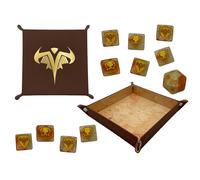 Juego De Dados Y Bandeja Heroscape Valhalla