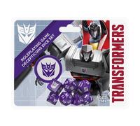 Renegade Game Studios: Transformers RPG Decepticon - Juego de dados - 8 piezas - Accesorio de juego de rol, diseñado para el sistema de juego de rol Essence20
