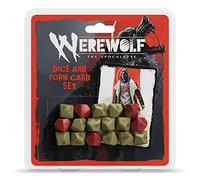 Renegade Game Studios – Accesorio RPG – Werewolf: The Apocalypse – 5ª edición, 17 dados y 5 cartas