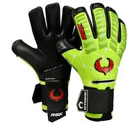 Renegade GK Eclipse Nova Guantes de Portero Profesional Con Pro Protección dedo | 4mm EXT Contact Grip, Apoyo de Muñeca | Blanco y Guantes de Portero (Talla 10, Adulto, Neg. Cut, Level 5)